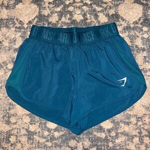 gymshark teal athletic shorts